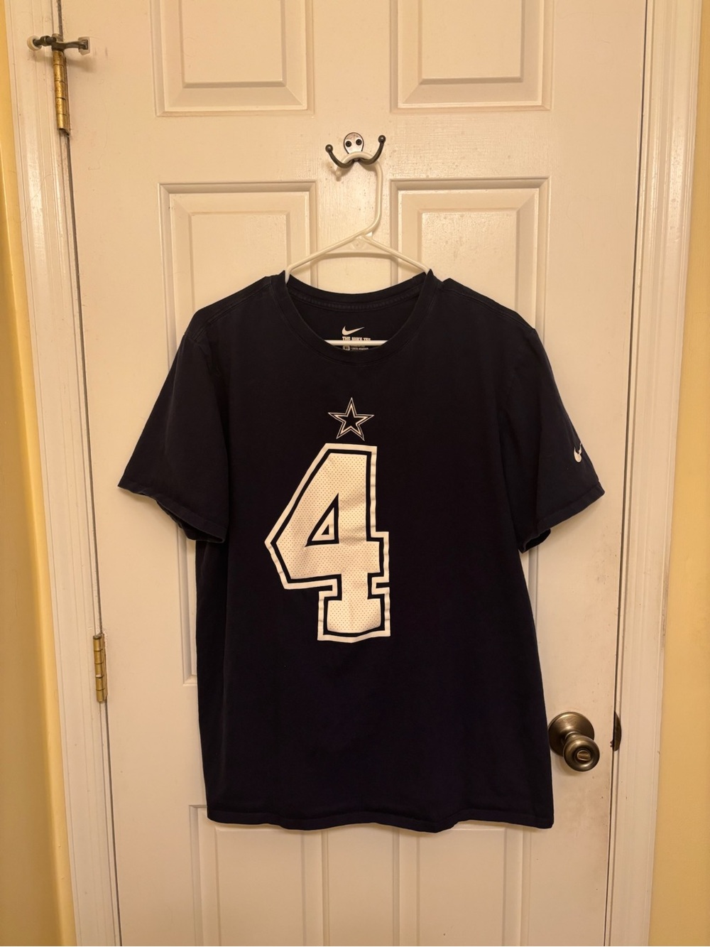 Dallas Cowboys Dak Prescott #4 Nike Navy Blue NFL Jersey T-Shirt